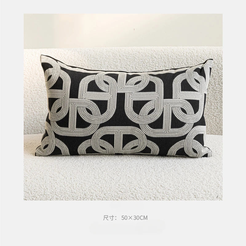 TESS6 - Copricuscino moderno di lusso  jacquard ricamato ad alta densità