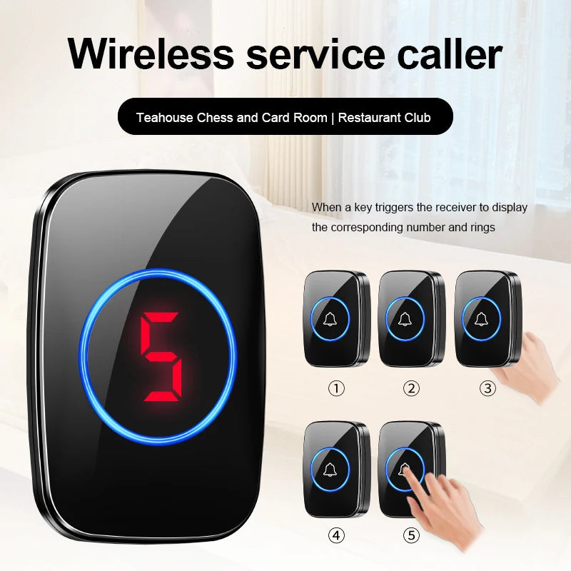 ACCET18 - Campanello wireless con display digitale