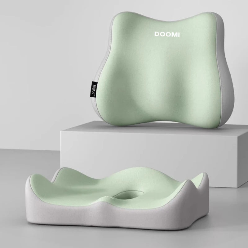 ERGOL20 - Cuscino per sedile da ufficio integrato con schienale per supporto lombare