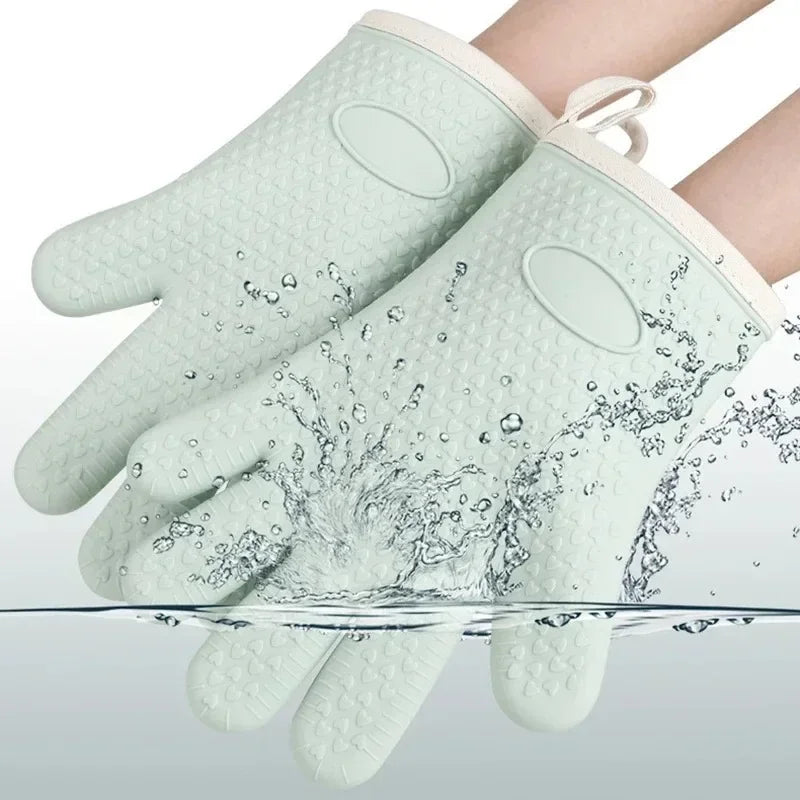 TESC36 - Guanti spessi antiscottatura in silicone, resistenti al calore