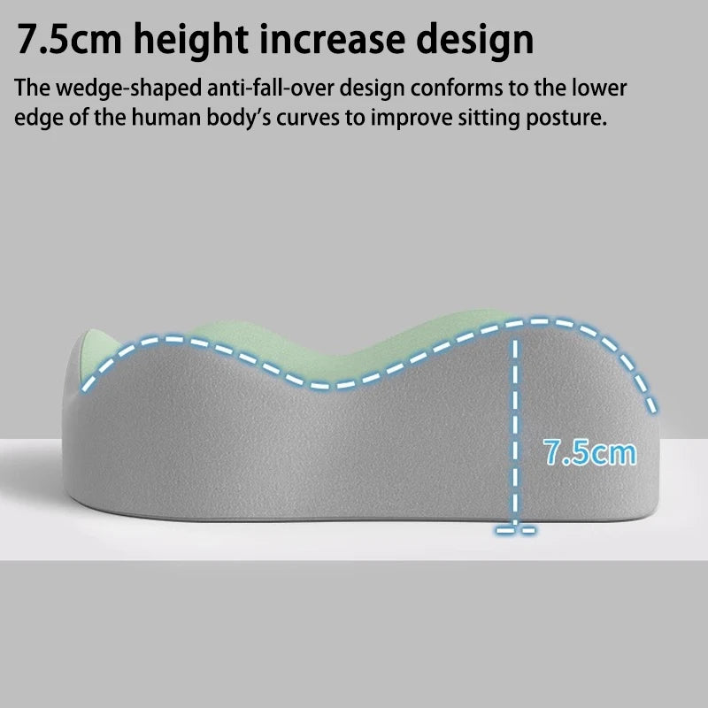 ERGOL20 - Cuscino per sedile da ufficio integrato con schienale per supporto lombare