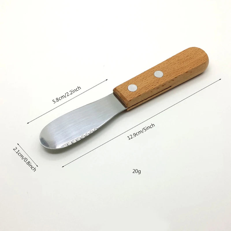 UTES14 - Coltello da burro con manico in legno