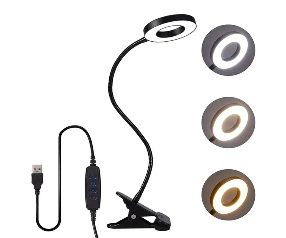 ILLR5 - Lampada da notte da comodino dimmerabile a 3 colori con luce USB