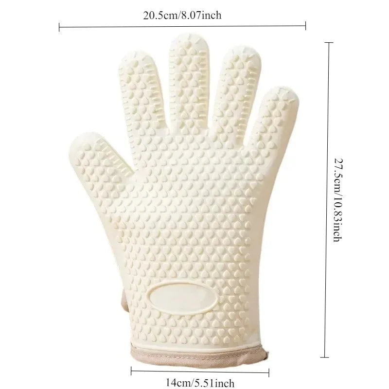 TESC36 - Guanti spessi antiscottatura in silicone, resistenti al calore