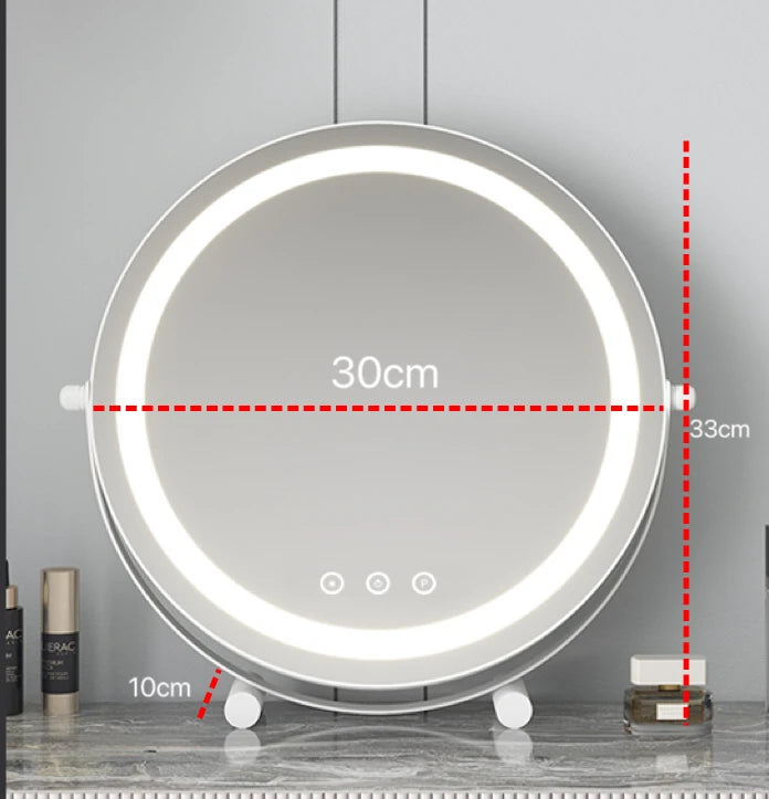 ACCL30 - Specchio per il trucco con luce a LED con ingrandimento 15X
