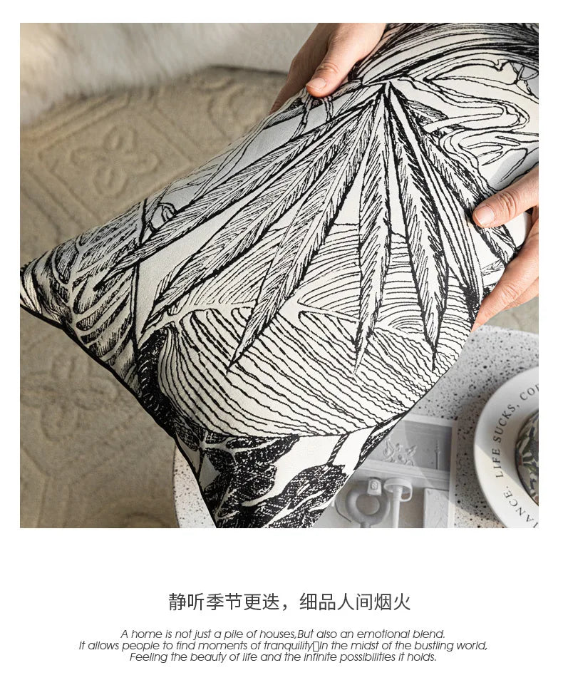 TESS6 - Copricuscino moderno di lusso  jacquard ricamato ad alta densità