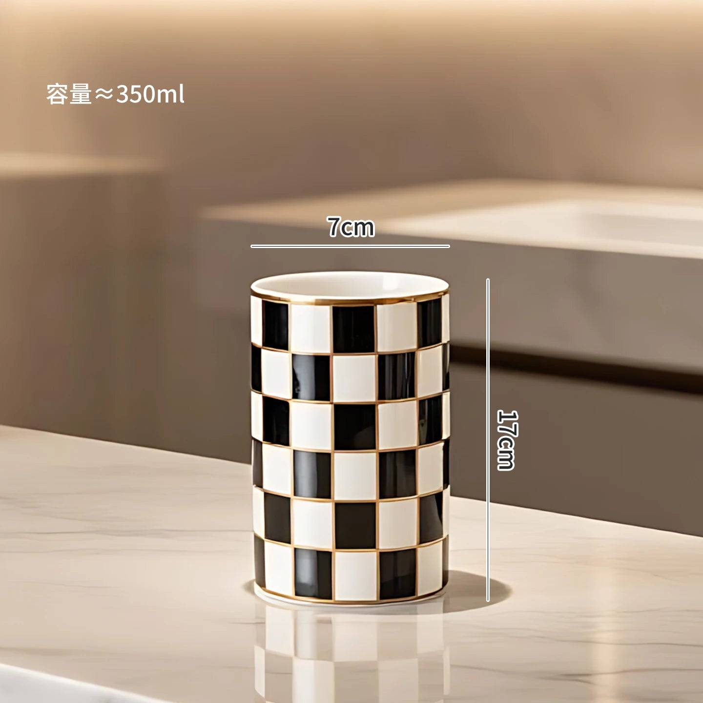 ACCL23 - Contenitore per spazzolino da denti in ceramica