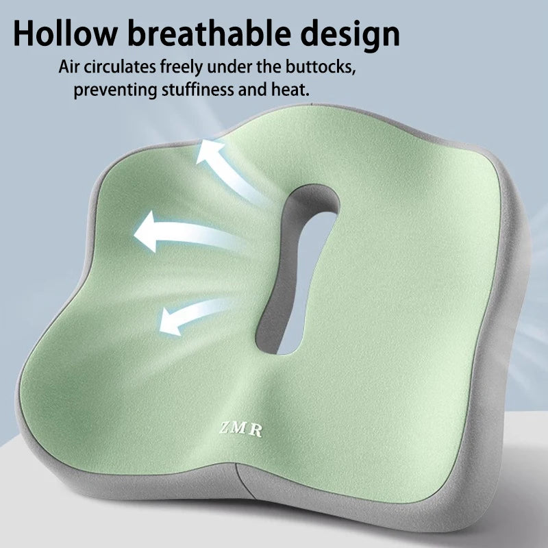 ERGOL20 - Cuscino per sedile da ufficio integrato con schienale per supporto lombare