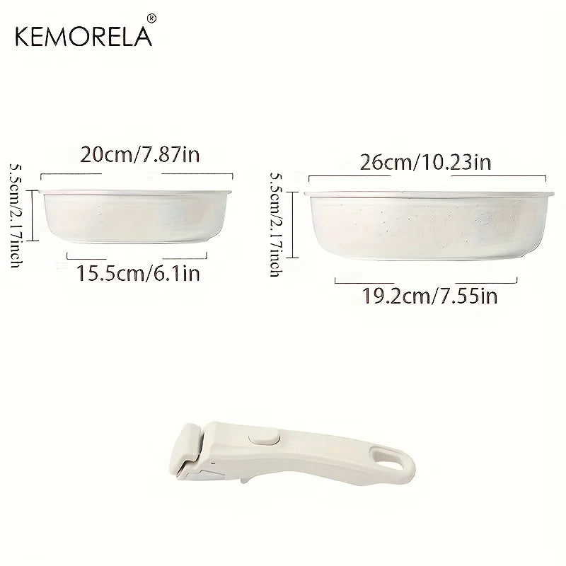 COTS11 - Pentole antiaderenti con manici rimovibili