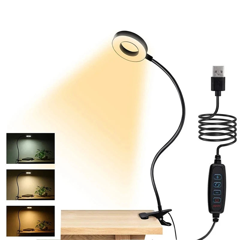 ILLR5 - Lampada da notte da comodino dimmerabile a 3 colori con luce USB