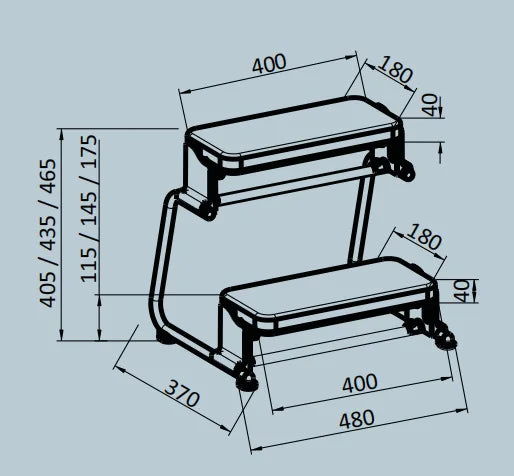 ERGOL11 - Poggiapiedi ergonomico per ufficio domestico, a doppio strato, con pedali