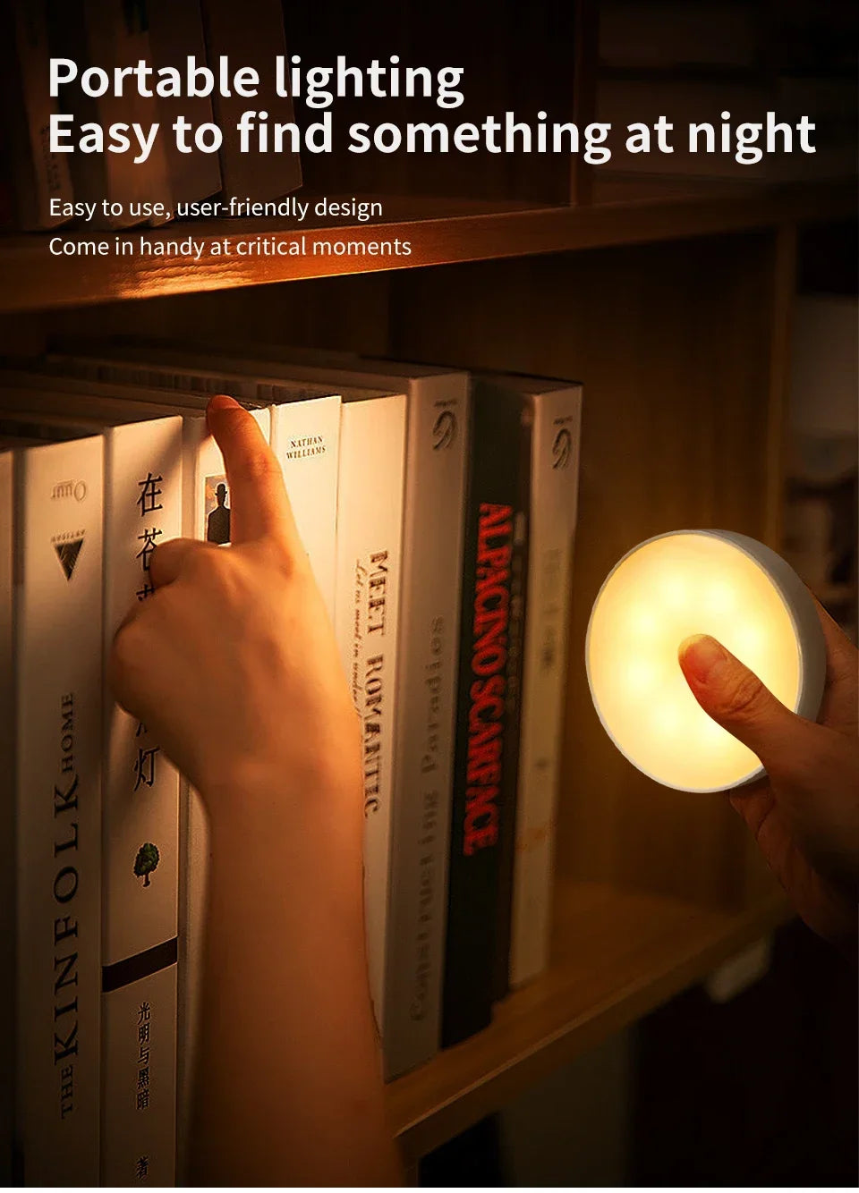 ILLR17 - Luce notturna a LED con sensore di movimento ricaricabile