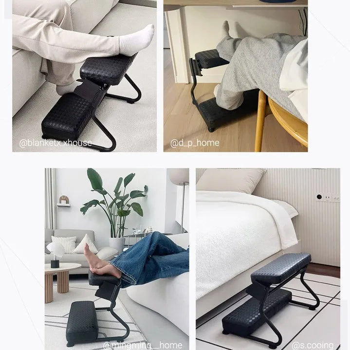 ERGOL11 - Poggiapiedi ergonomico per ufficio domestico, a doppio strato, con pedali