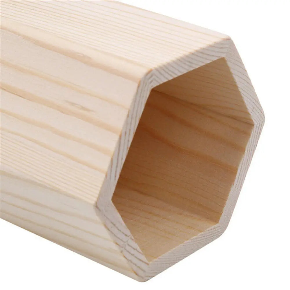 ORGAS8 - Portapenne da scrivania in legno, quadrato/rotondo/esagonale