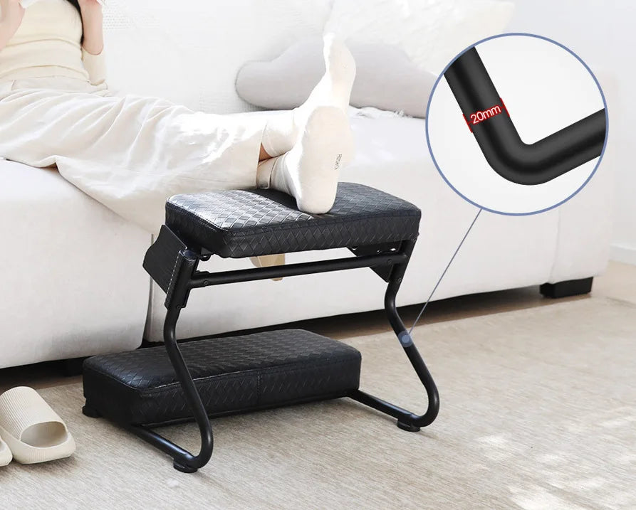 ERGOL11 - Poggiapiedi ergonomico per ufficio domestico, a doppio strato, con pedali