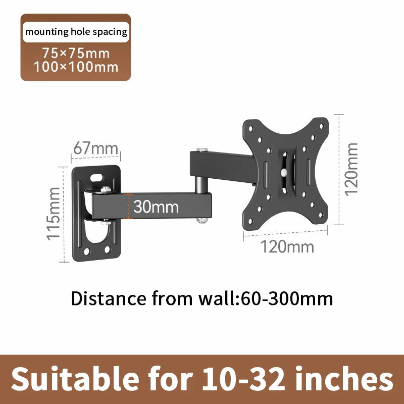 INTRAS12 - Supporto da parete per monitor TV con bracci articolati