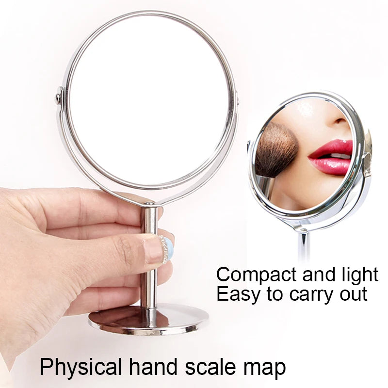 ACCL32 - Specchio per il trucco grande in argento