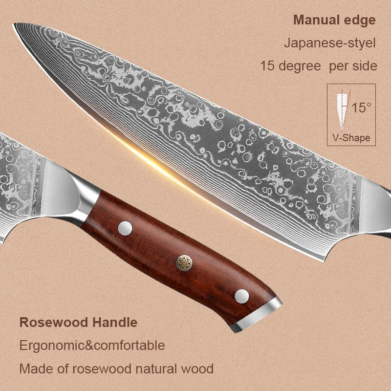 UTES11 - Set di coltelli da cucina da chef