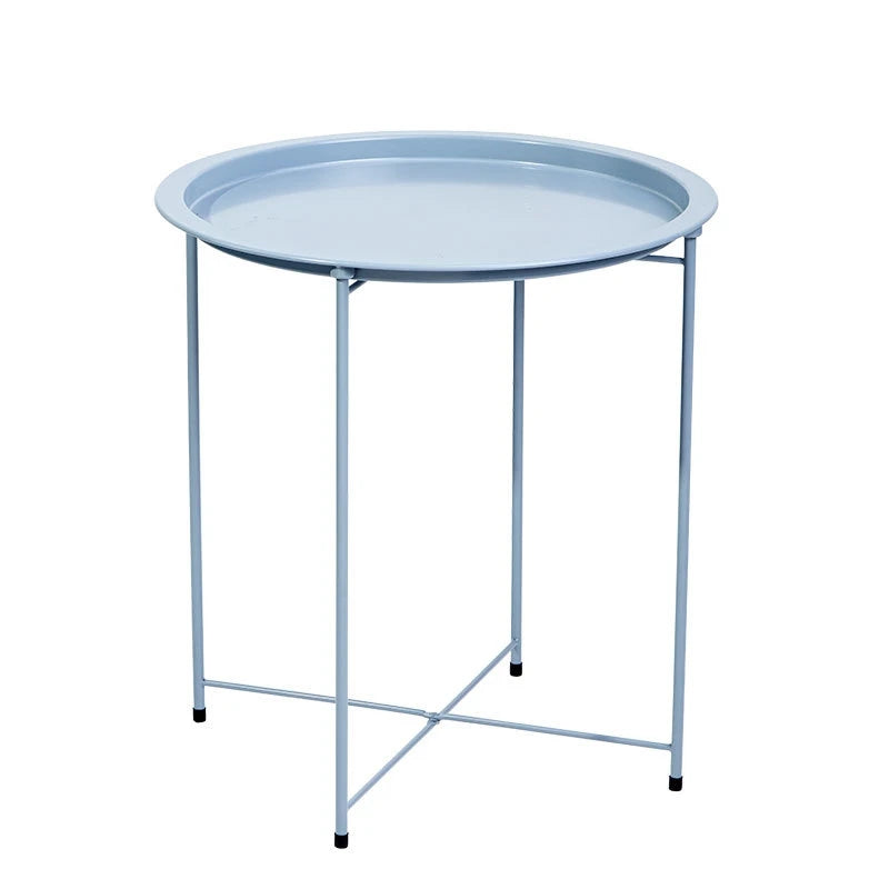 ARREM4 - Tavolino da caffè rotondo pieghevole da esterno