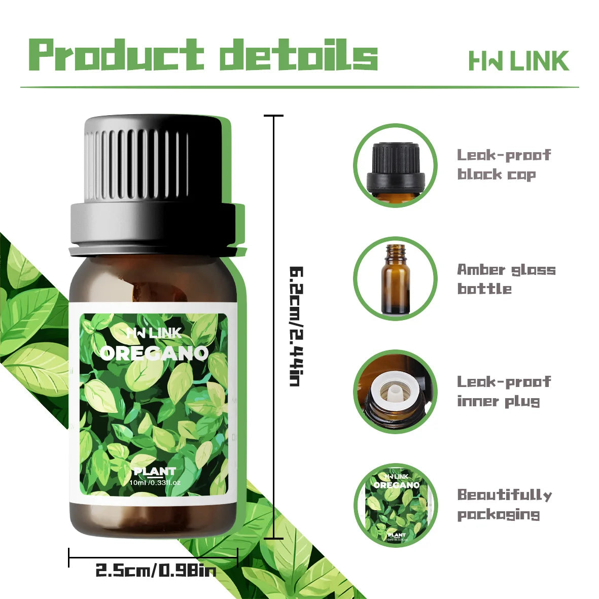 AROM8 - Olio di origano 10 ml  100% puro e naturale