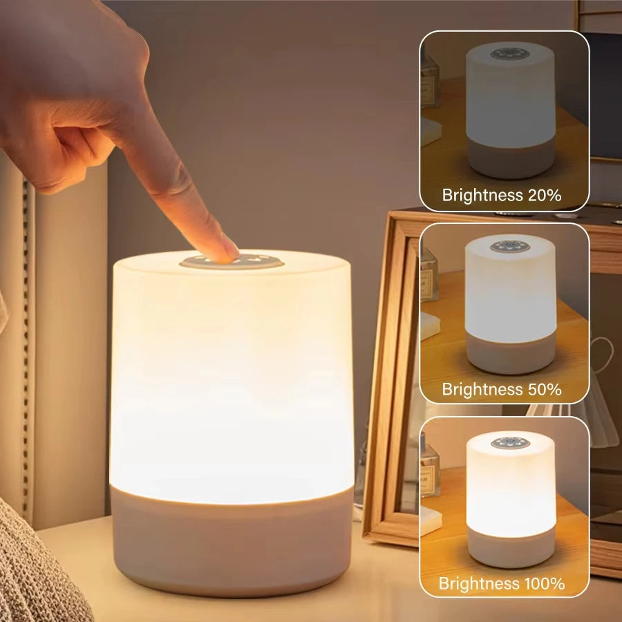 ILLR4 - Lampada ricaricabile dimmerabile con luci notturne a LED