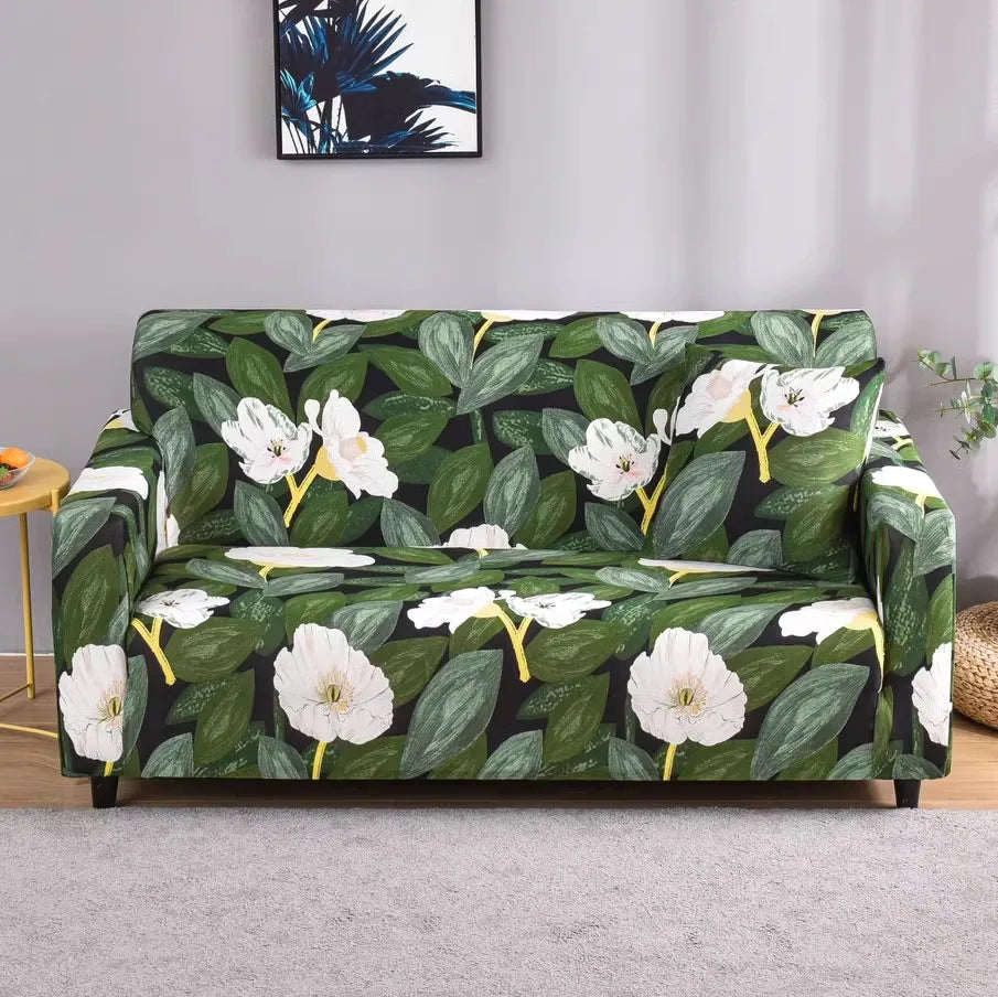 TESS38 - Copridivano elastico antiscivolo motivo stampato