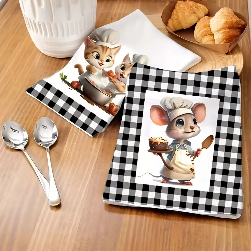 TESC5 - 2 pezzi di strofinacci da cucina