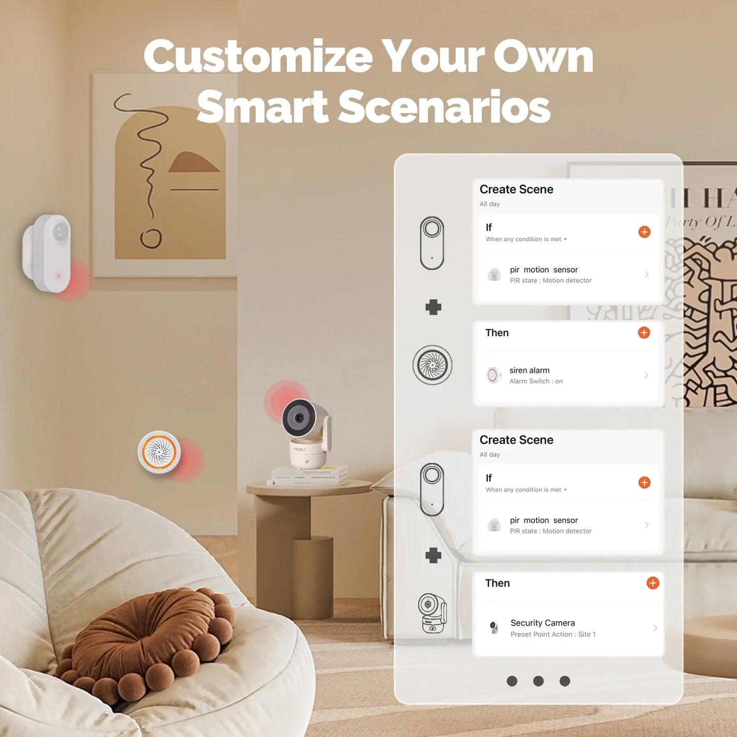 SICUD2 - Sensore PIR intelligente Tuya alimentato a batteria