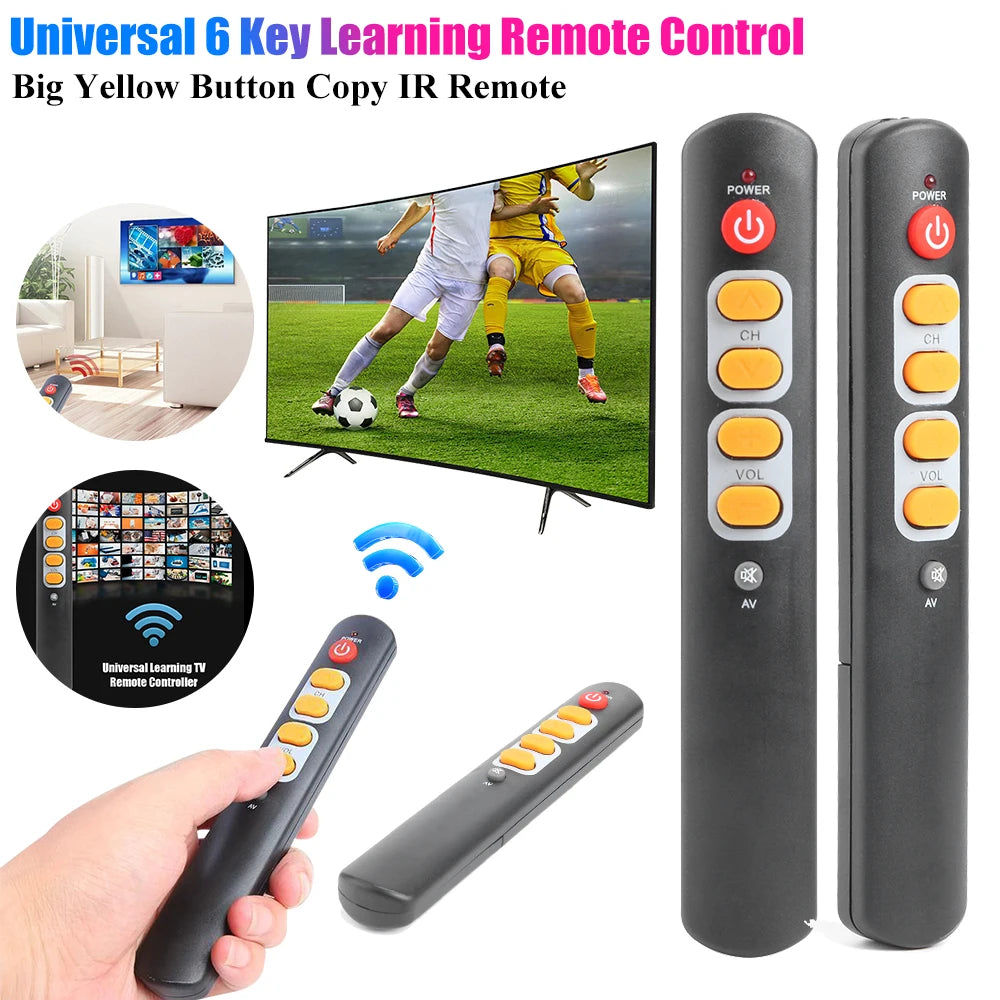 INTRAS7 - Telecomando universale a 6 tasti con funzione di apprendimento