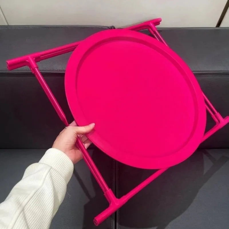 ARREM4 - Tavolino da caffè rotondo pieghevole da esterno