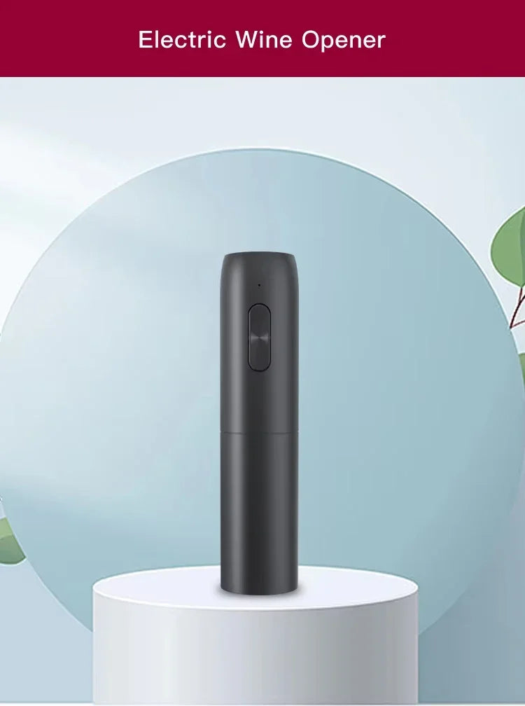 UTES19 - Set apribottiglie elettrico con cavatappi, tappo e versatore