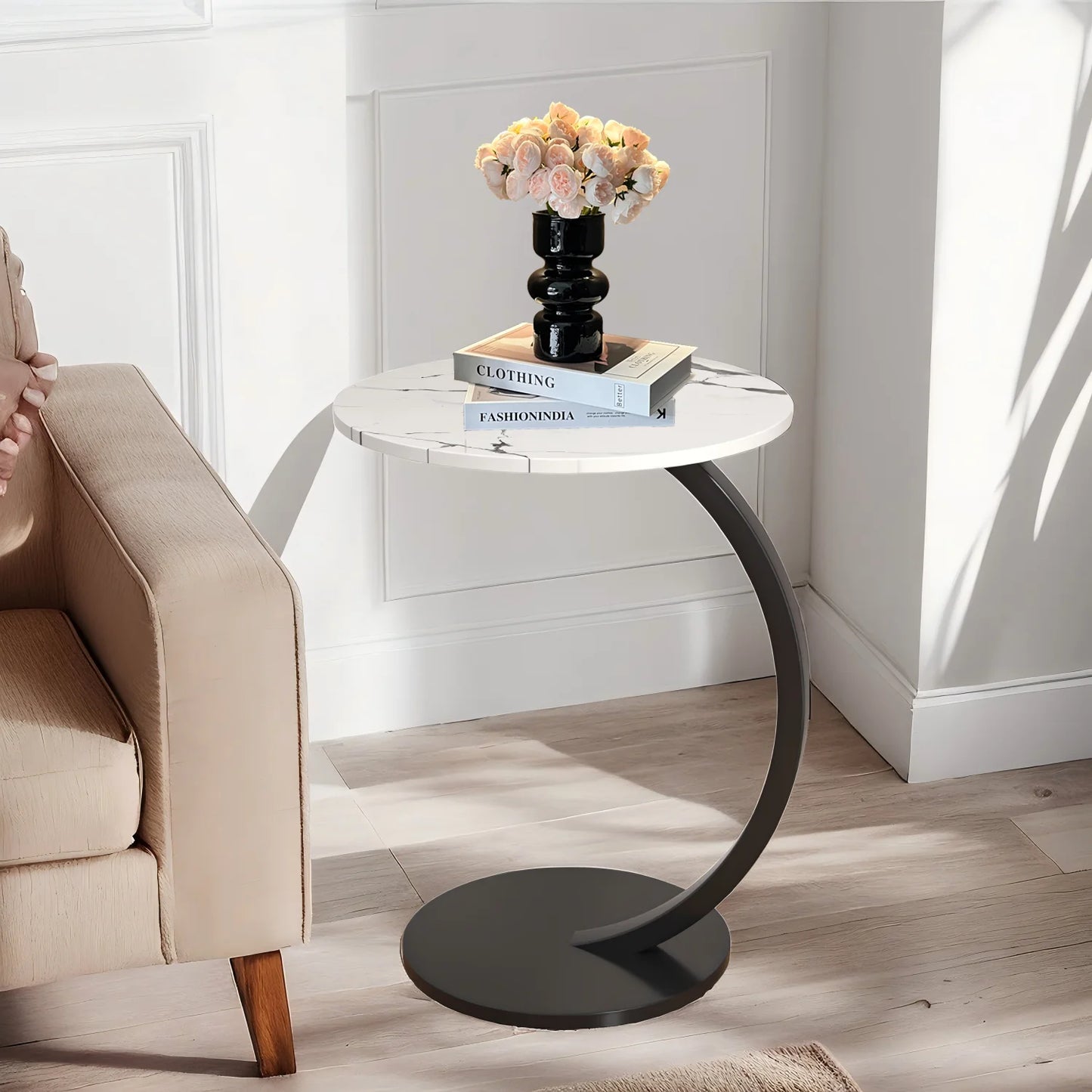 ARREM3 - Tavolino rotondo a forma di fiore