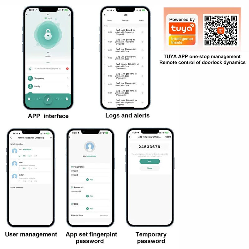 ACCET14 - Serratura elettronica biometrica per porta