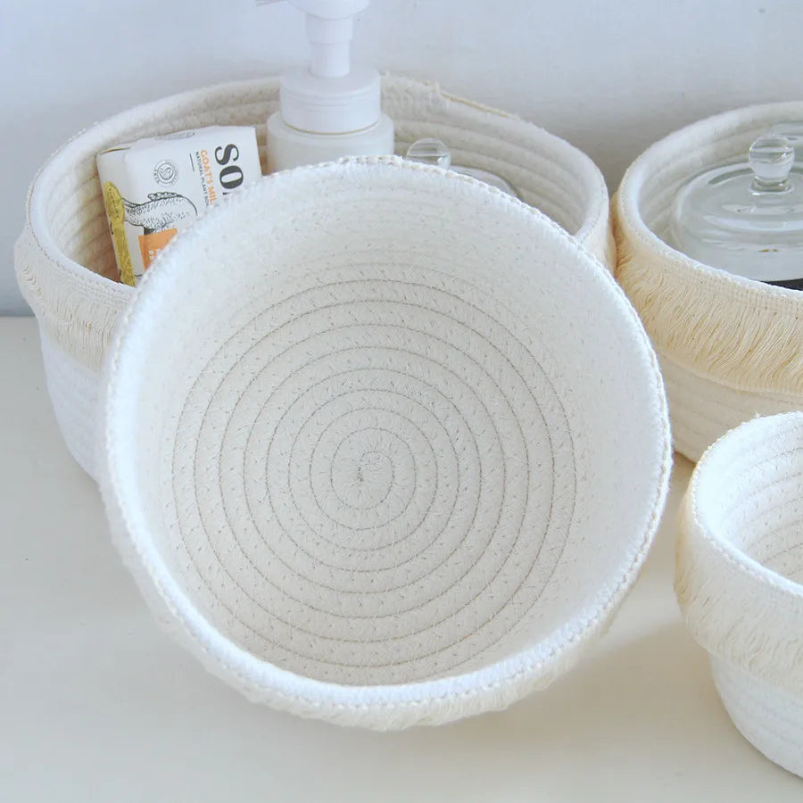 ORGB22 - Cestino portaoggetti in filo di cotone