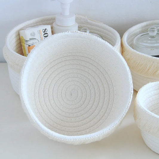 ORGB22 - Cestino portaoggetti in filo di cotone