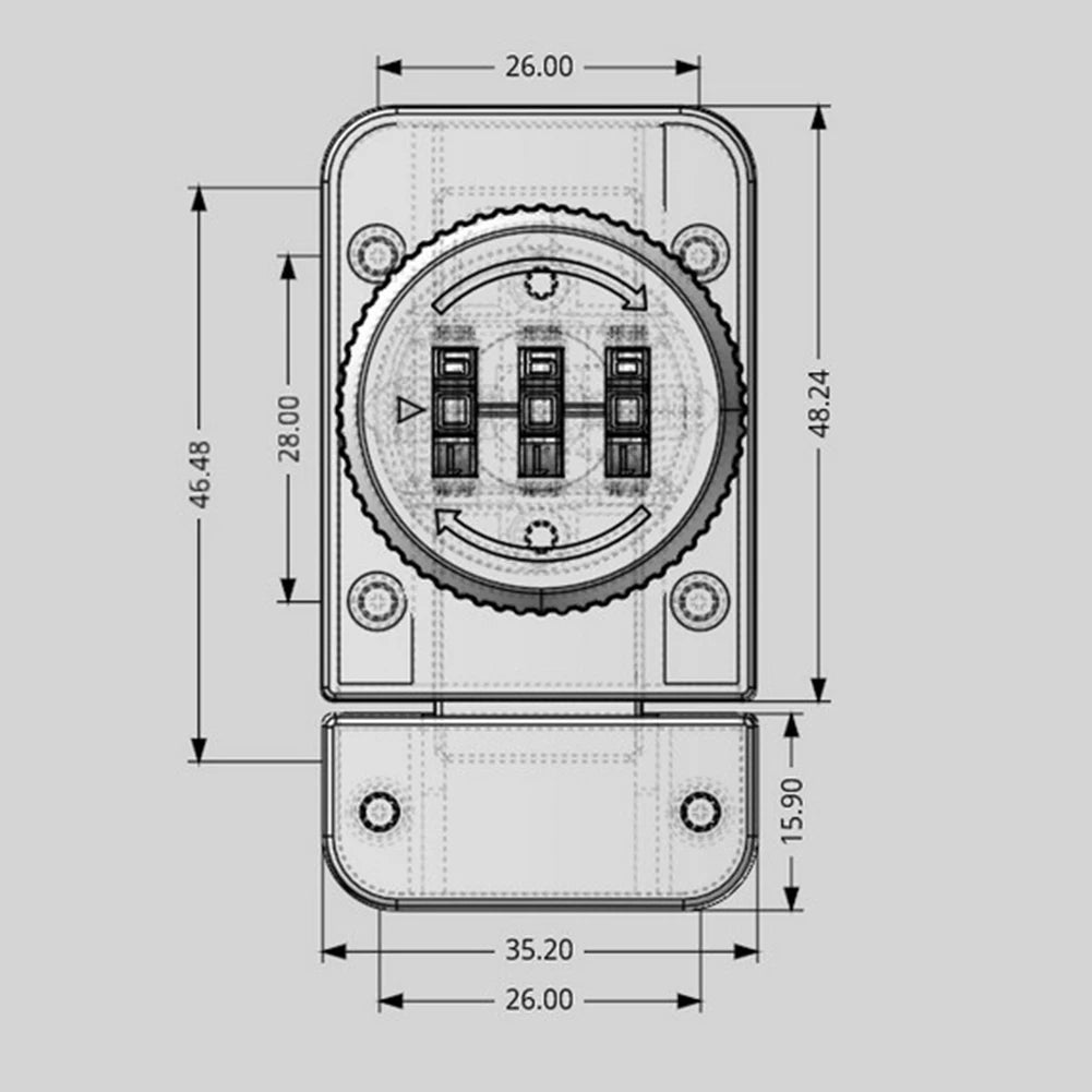 ACCET13 - 3 Serrature a combinazione digitale con password