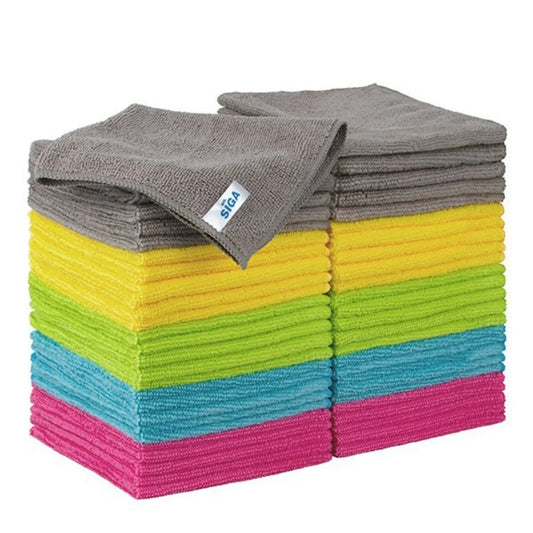 PULIS1 - Set da 5/10/15 pezzi di panni per la pulizia in microfibra