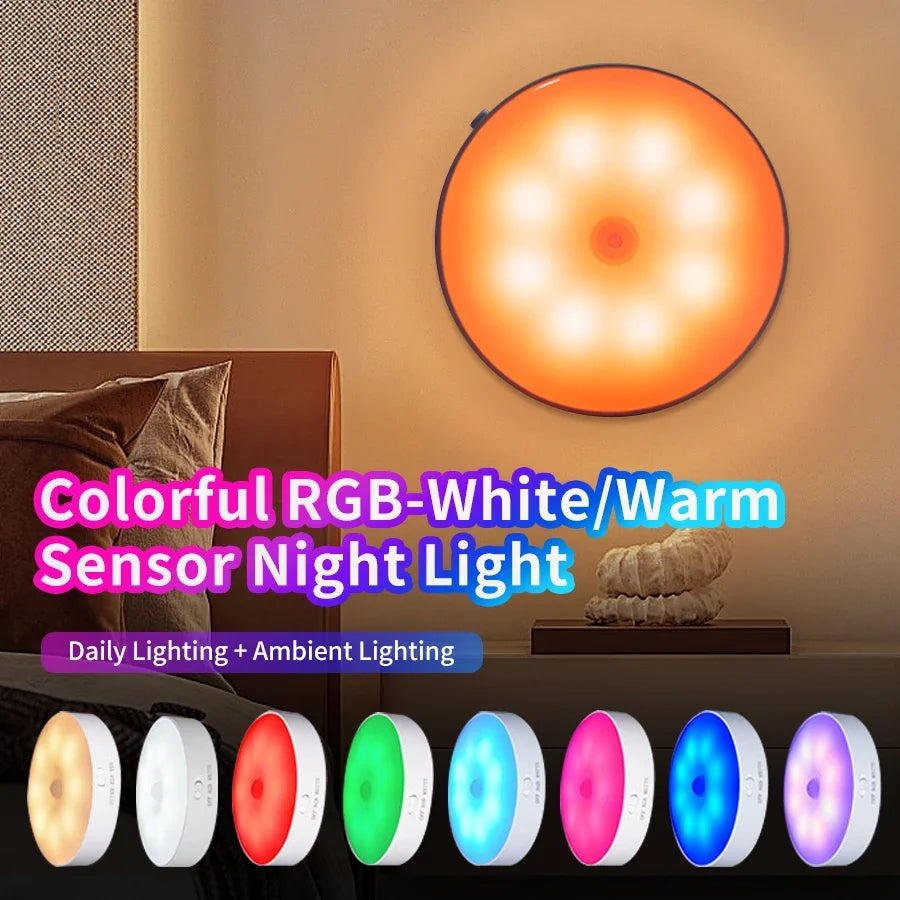 ILLR17 - Luce notturna a LED con sensore di movimento ricaricabile