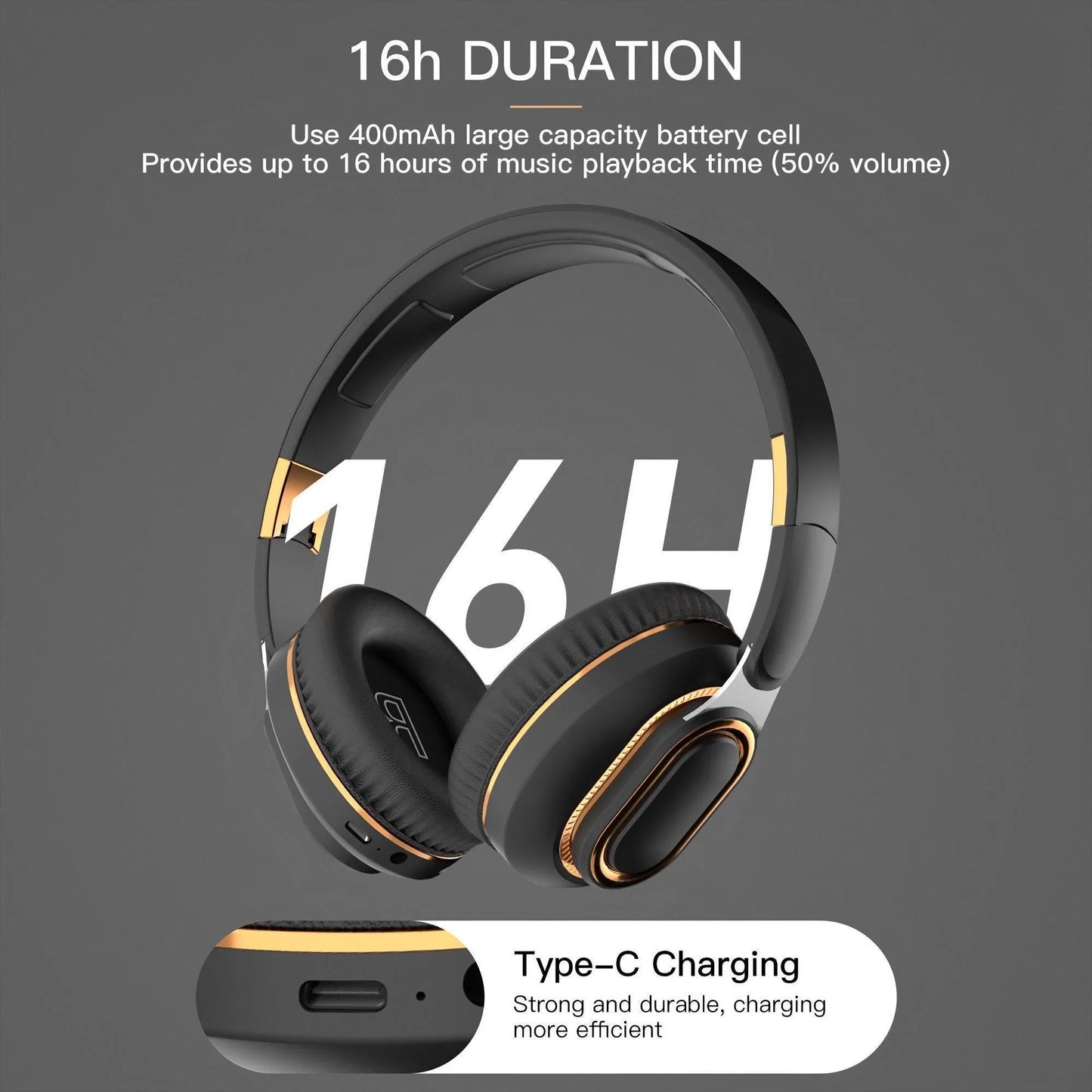 INTRAS20 - Cuffie da gioco wireless con audio HiFi e microfono