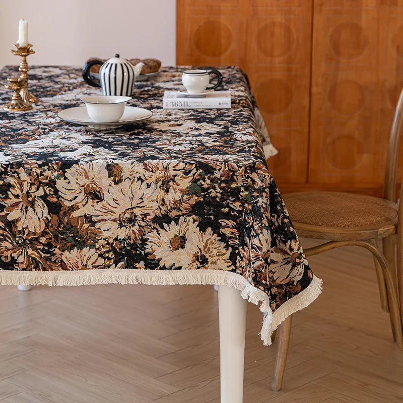 TESC22 - Tovaglia rettangolare rustica in jacquard