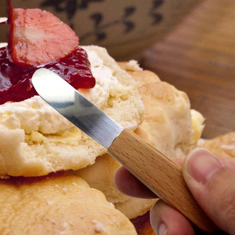 UTES14 - Coltello da burro con manico in legno