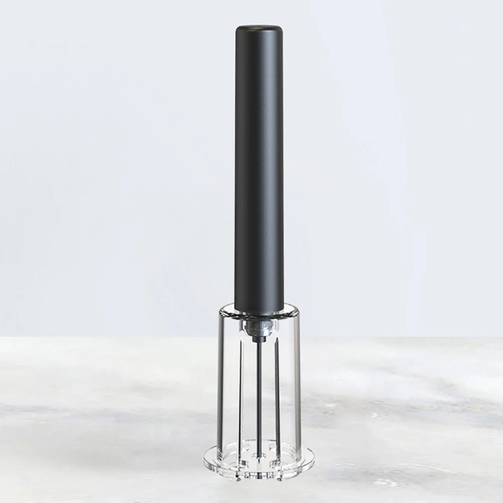 UTES22 - Apribottiglie per vino con pompa ad aria compressa in acciaio inossidabile