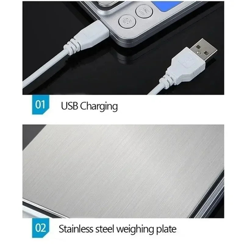 COTS28 - Bilance da cucina 0,1g - 3kg digitali USB