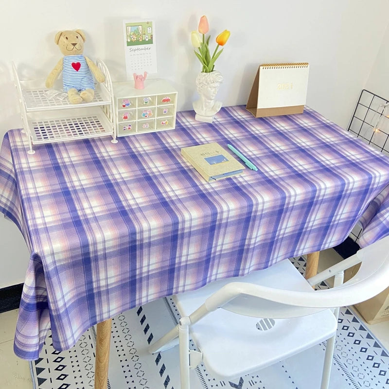 TESC19 -Tovaglia a quadri sala da pranzo