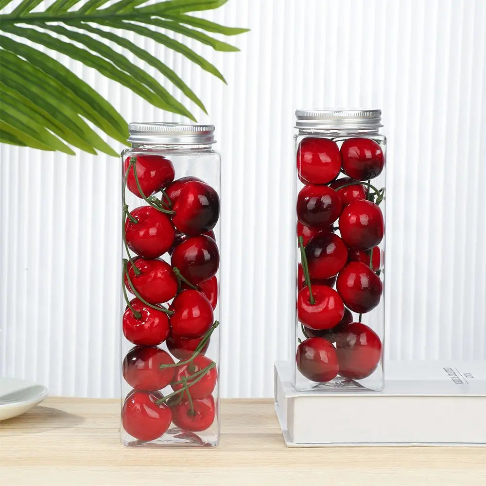 CONS22 - Contenitori per alimenti trasparenti con coperchi e etichette