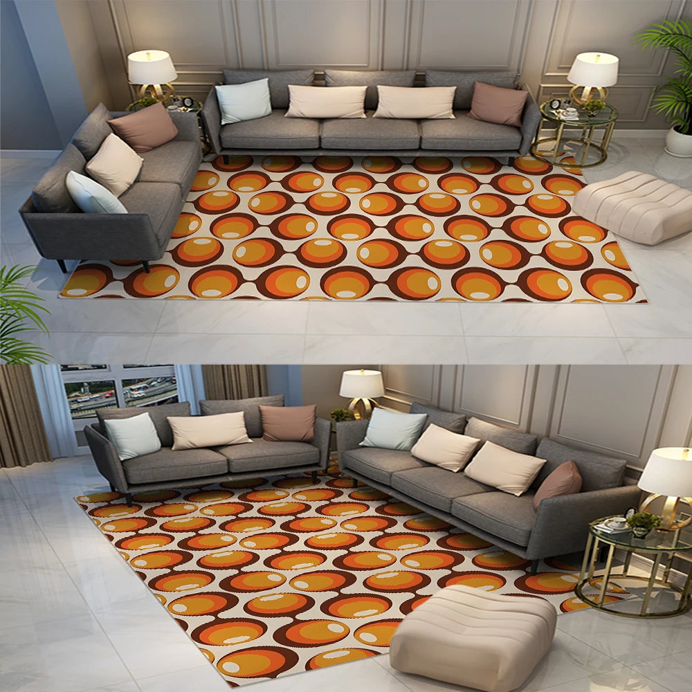 TESS32 - Tappeto moderno minimalista per soggiorno con motivo geometrico