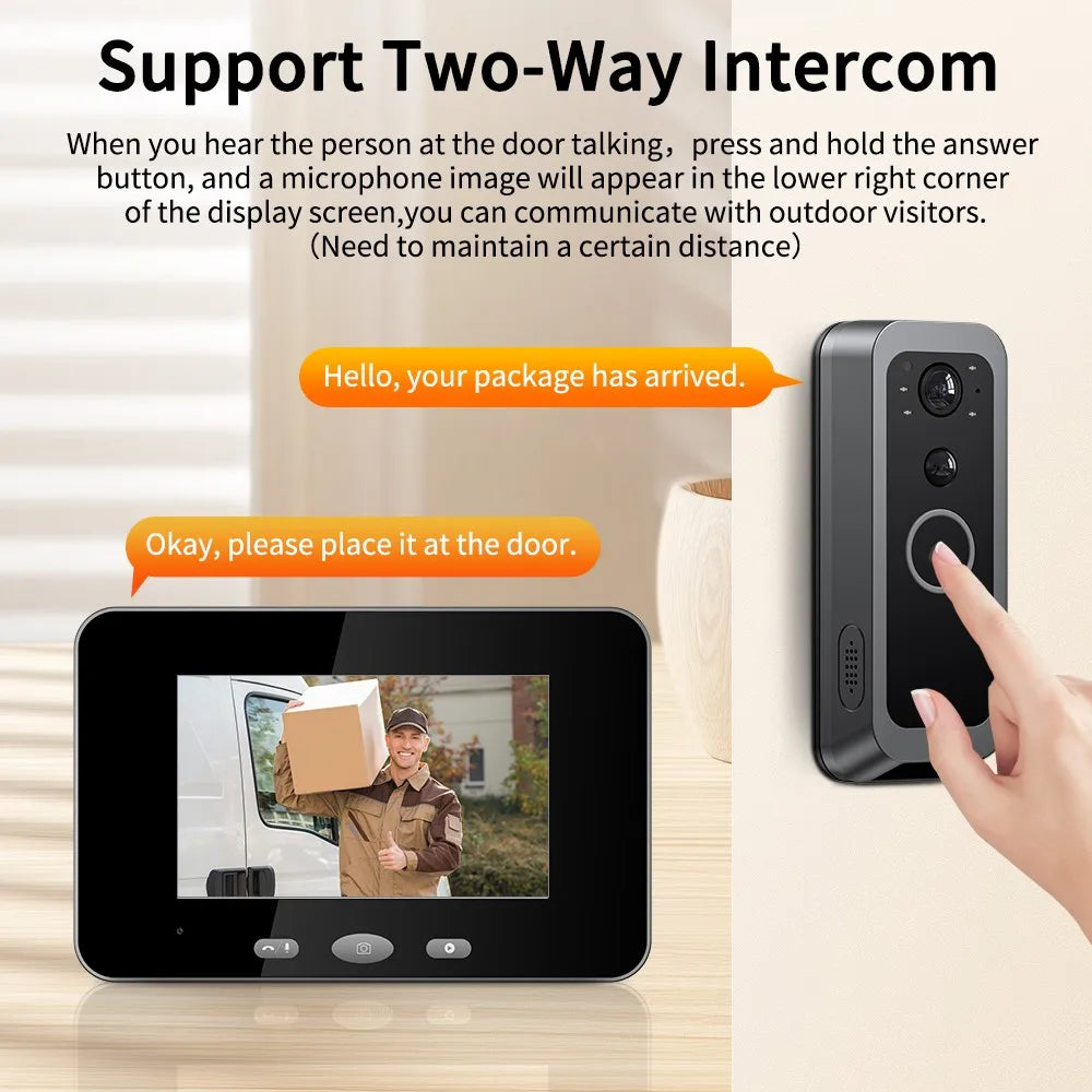 SICUD7 - Smart Wireless Intercom Campanello Digitale Videocamera