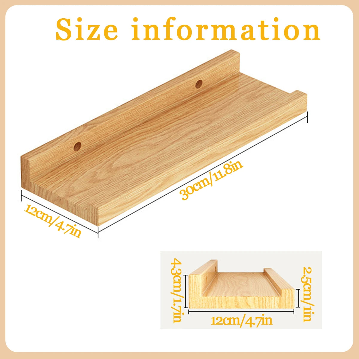 ARREM16 - Mensola galleggiante in legno