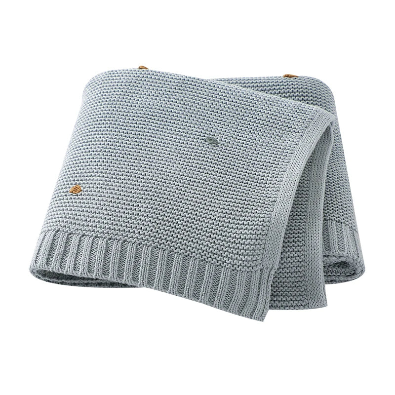 TESL12 - Coperte per neonati 90*70 cm lavorate a maglia per neonati