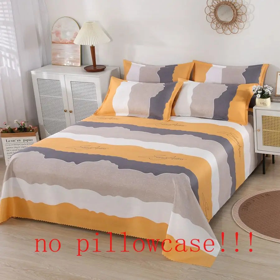 SONN2 - Lenzuolo da letto floreale King size cotone